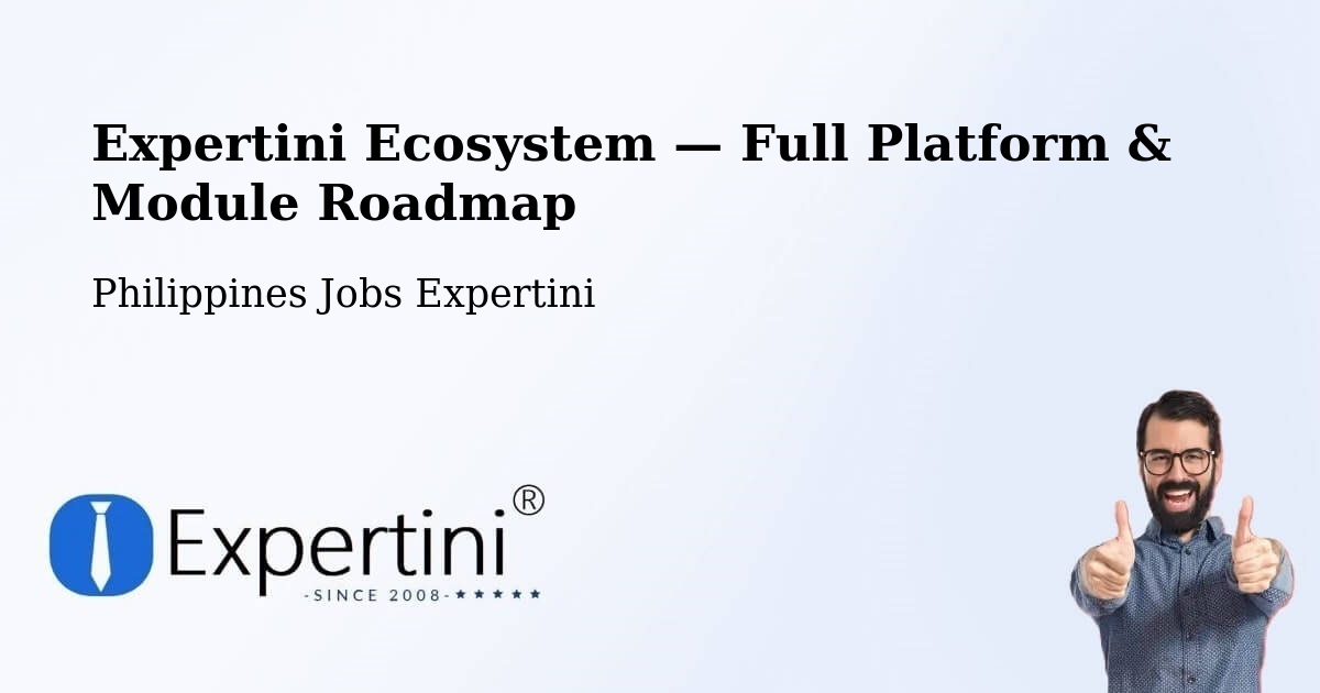 Expertini Ecosystem — Full Platform & Module Roadmap – Sillawit